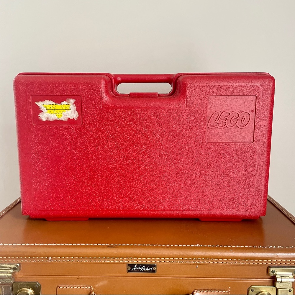 LEGO Vintage VTG 1980s Eighties Red Hard Plastic Carrying Case
